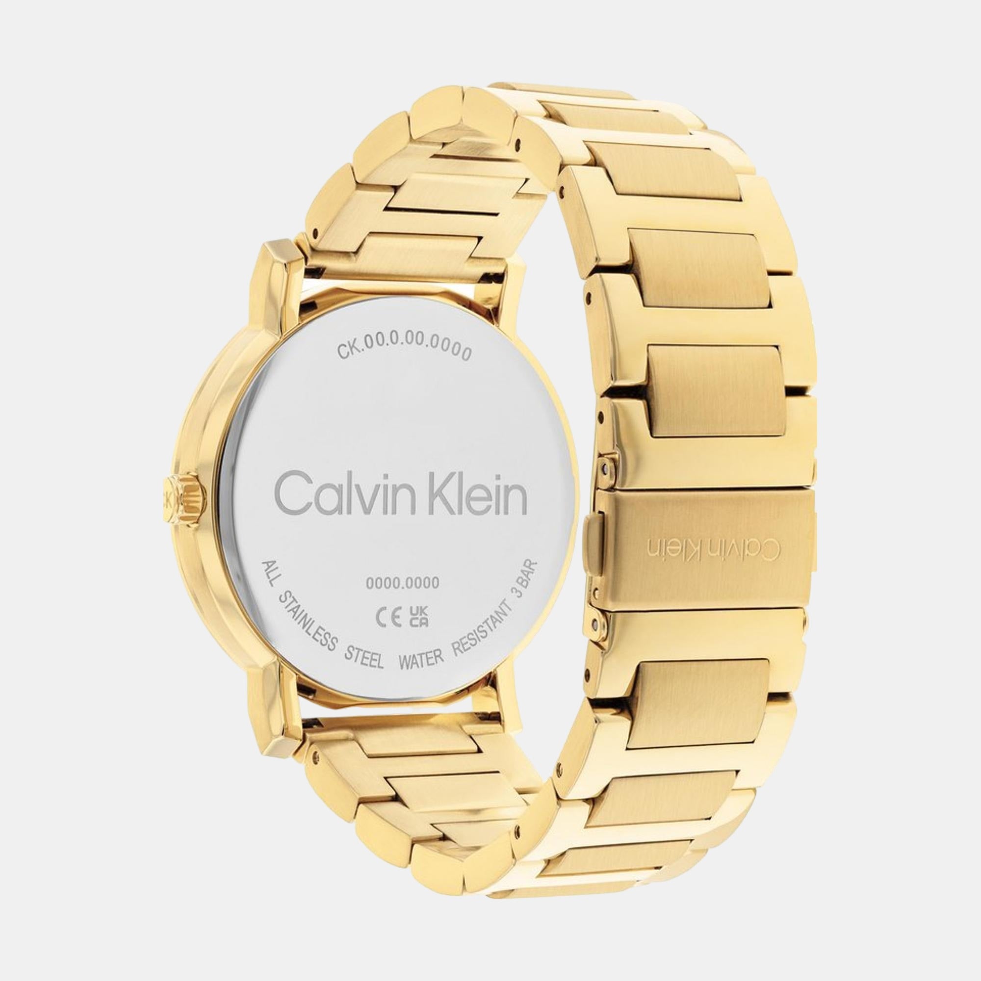 Ck Slate Men Quartz Black Dial Analog Stainless Steel Watch 25200257