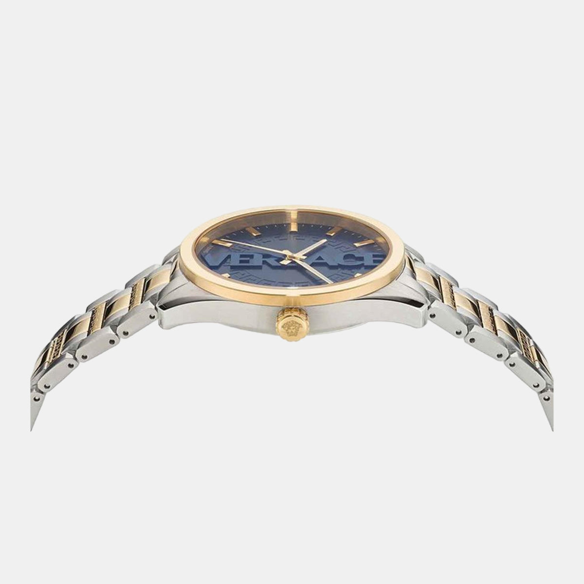 V-Vertical Men Quartz Blue Dial Analog Stainless Steel Watch VE3H00422
