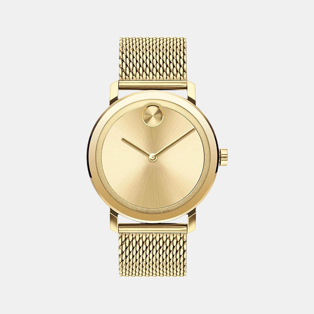 Movado Round Gold Analog watch