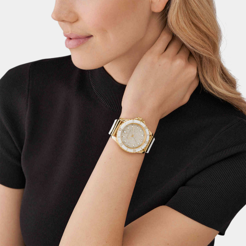 Michael Kors Women Round Gold watch