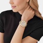 Michael Kors Women Round Gold watch