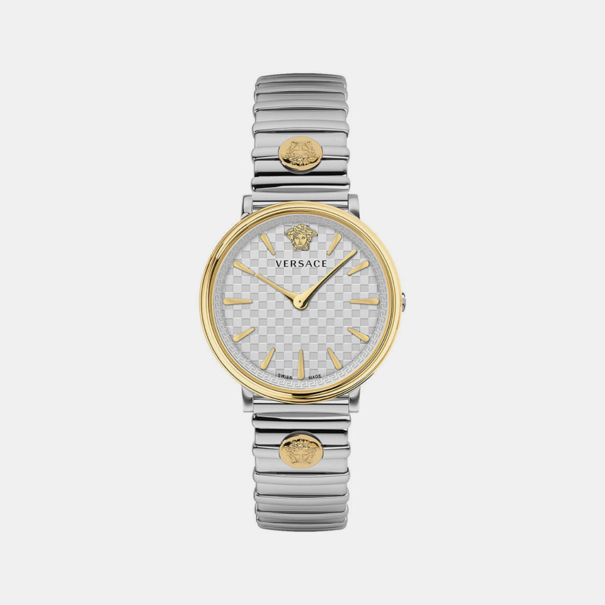 Versace Round Silver Analog watch