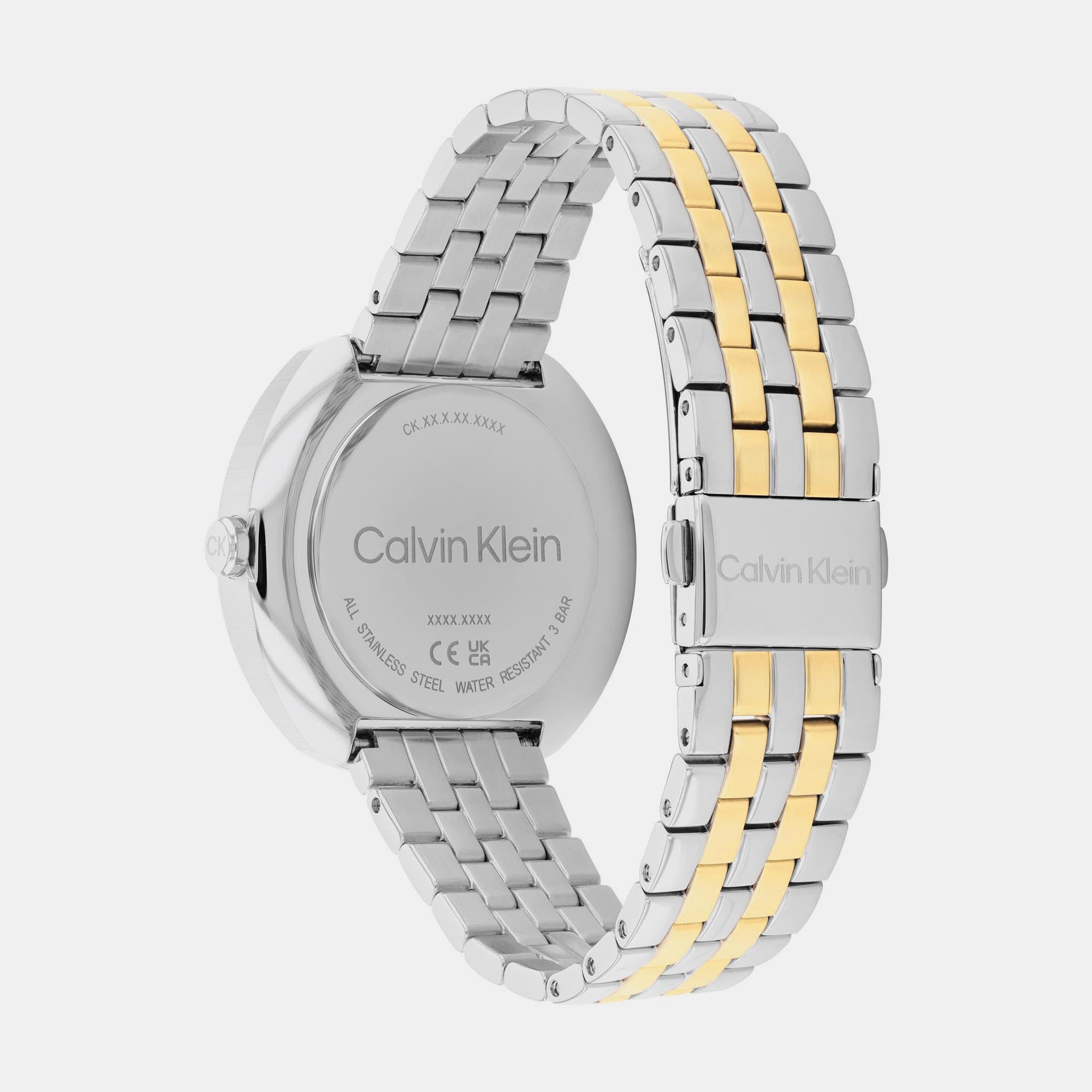 Calvin Klein Women Round Champagne watch