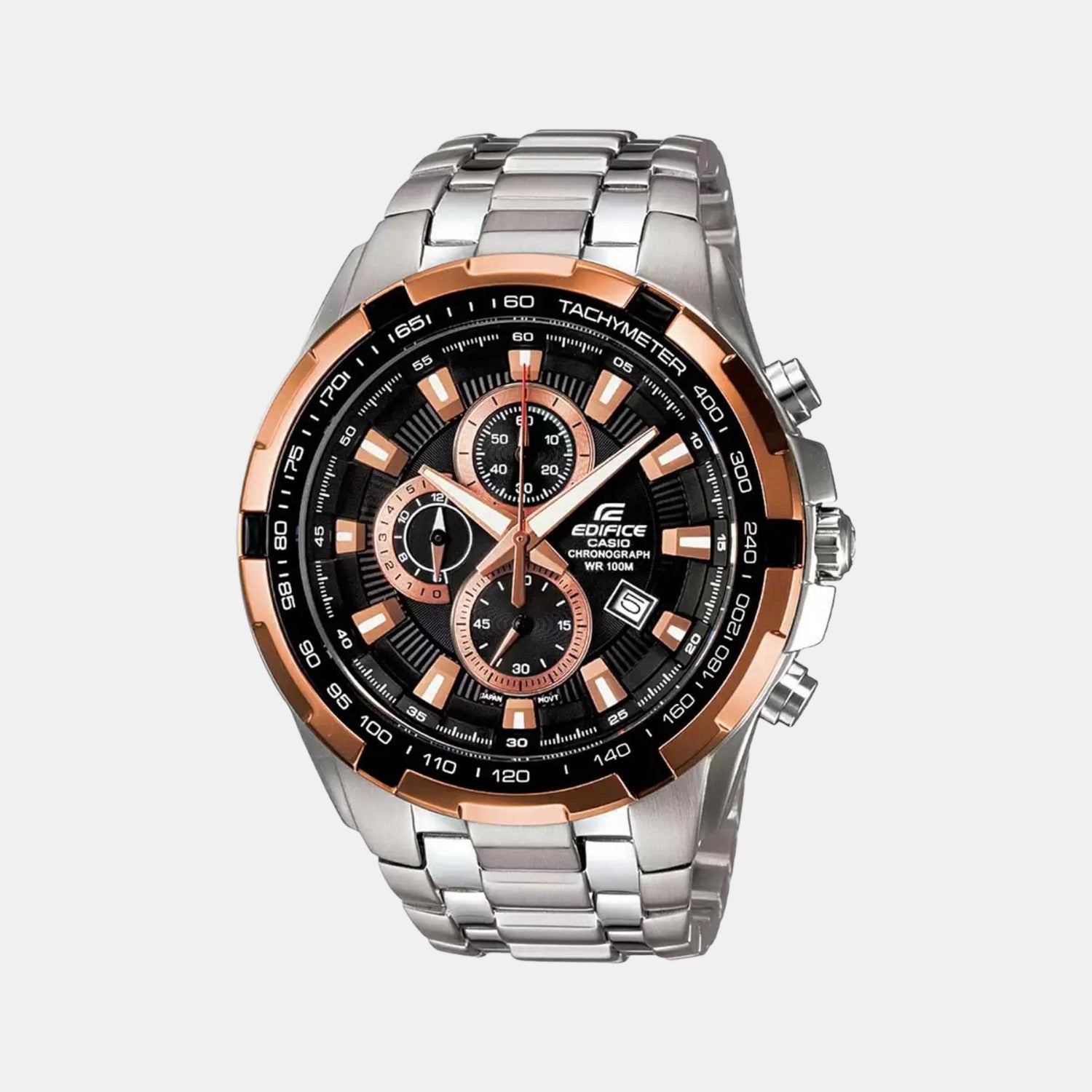 Casio Round Black Chronograph watch