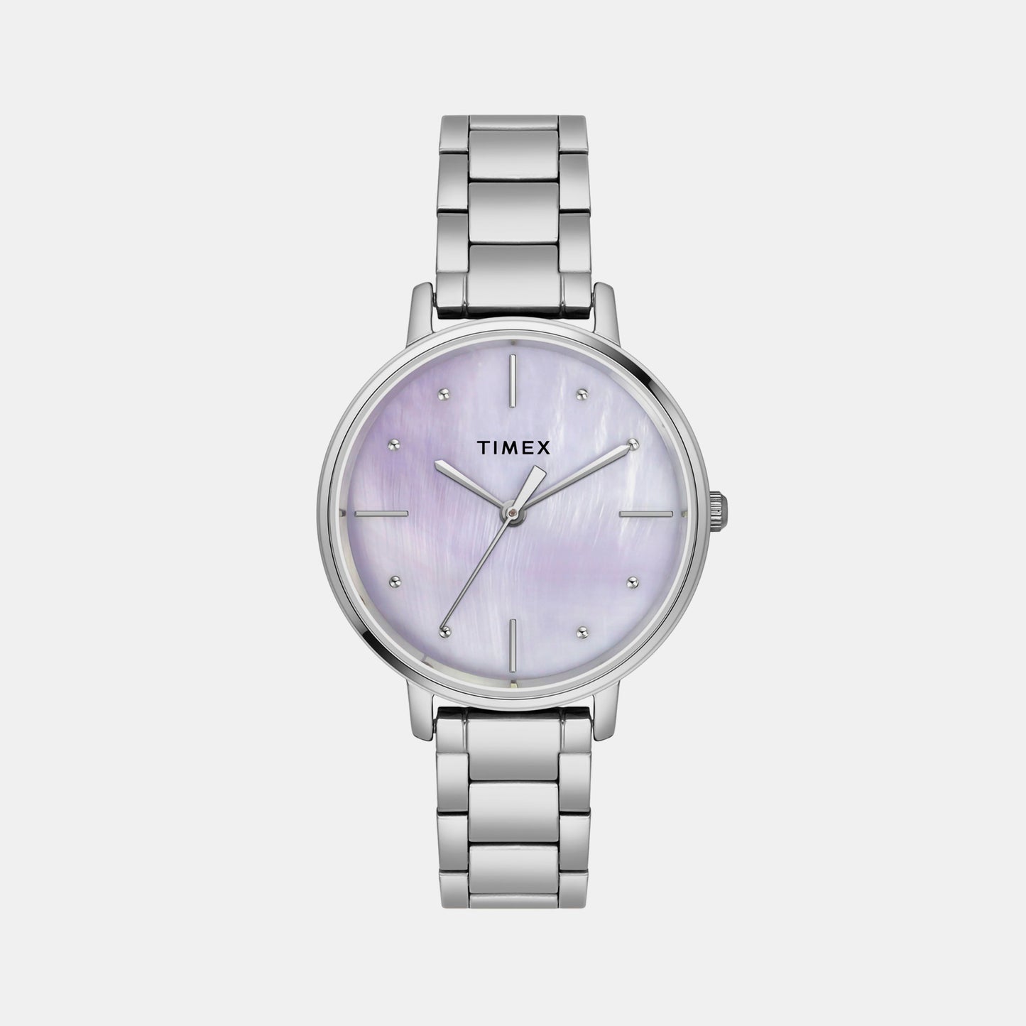 Female Mother Of Pearl Analog Stainless Steel Watch TWEL15806