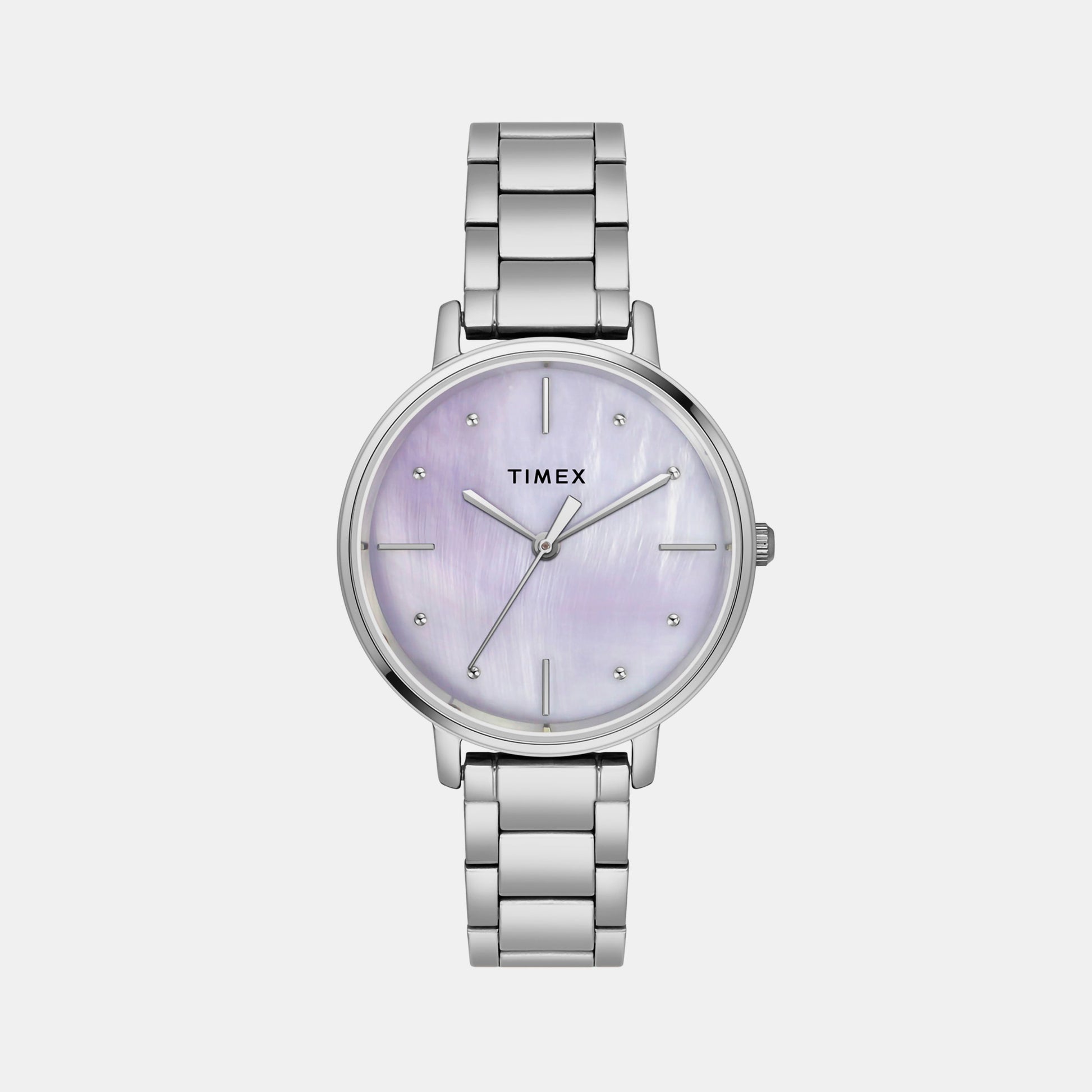 Female Mother Of Pearl Analog Stainless Steel Watch TWEL15806