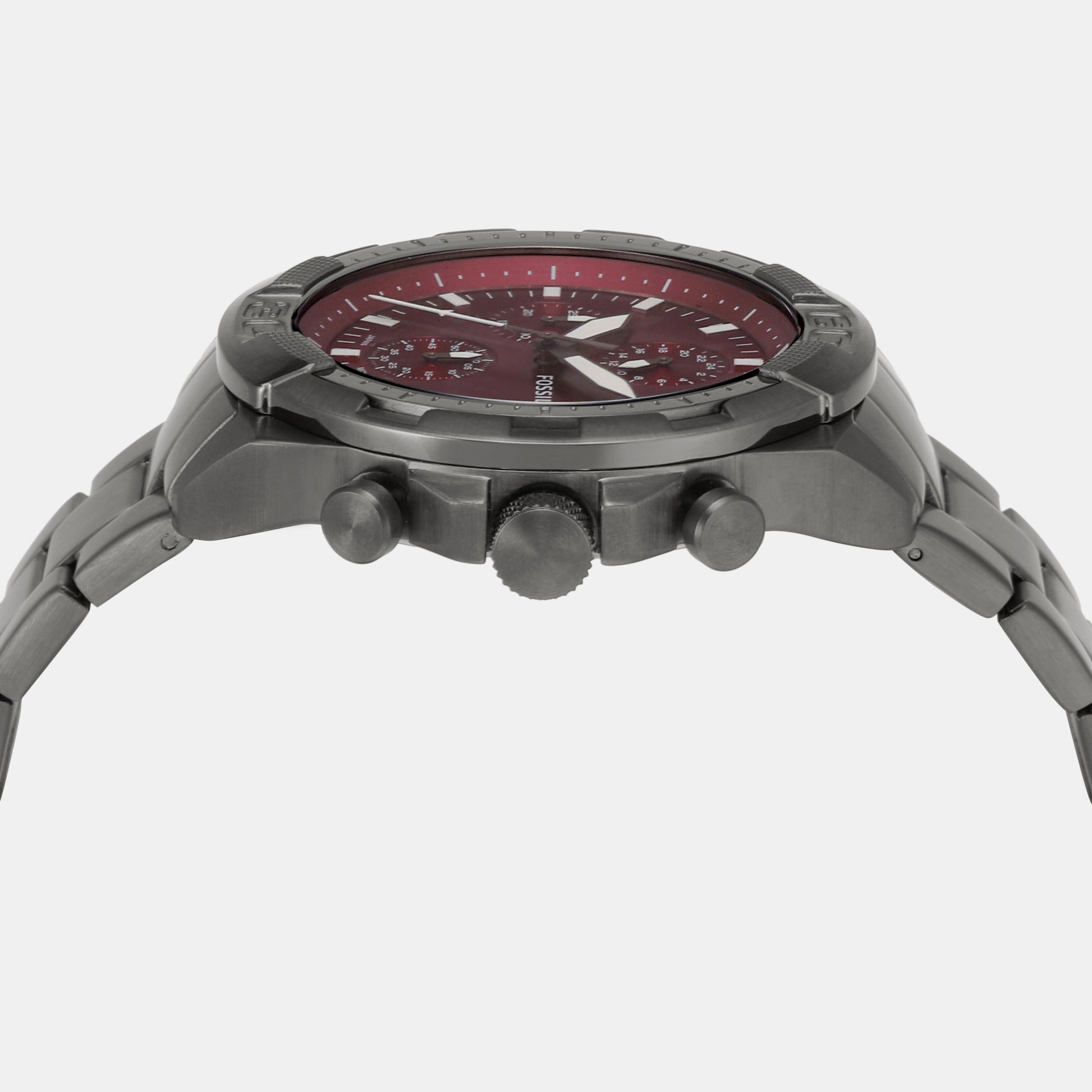 Male Chronograph In Bronson FS6017 – Stainless Smoke Watch Just Time Steel