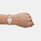 Emporio Armani Women Round Mother Of Pearl watch