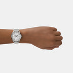Armani Exchange Women Round Silver watch