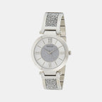 Guess Round Silver Analog watch
