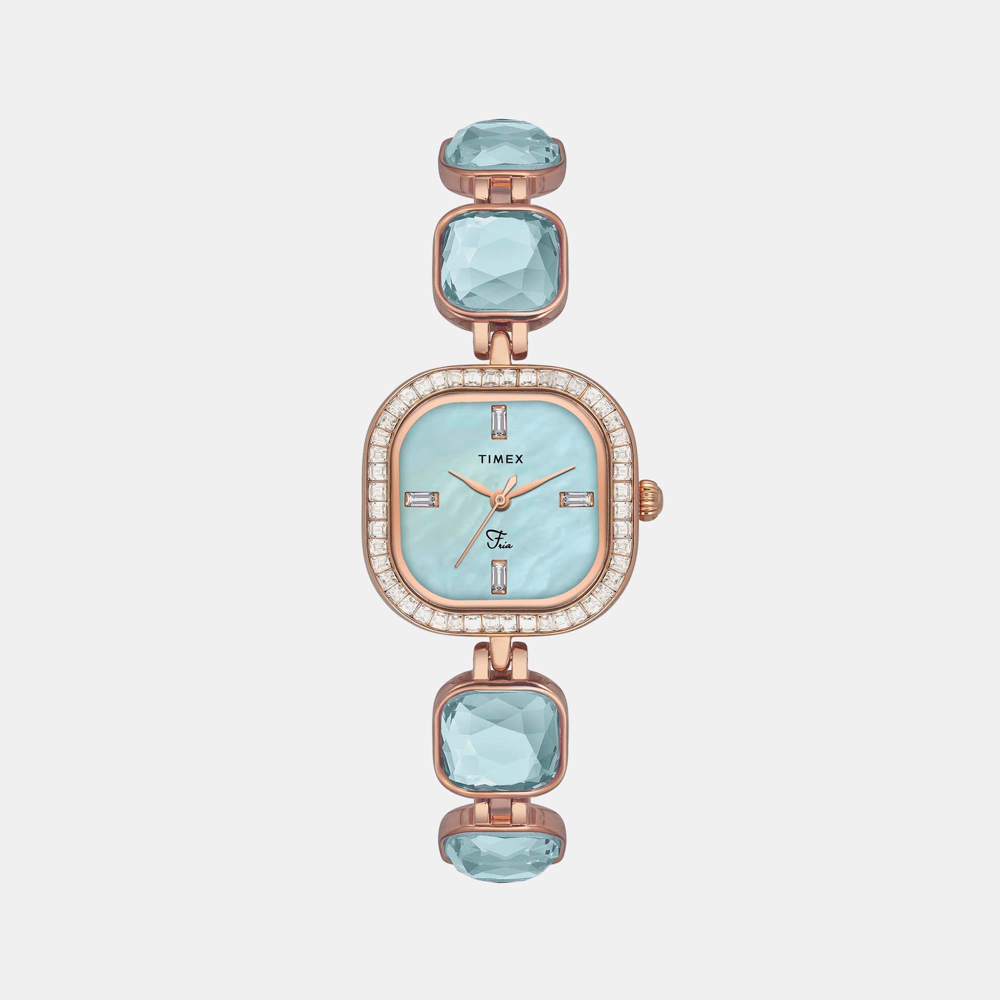 Timex Square Mother Of Pearl Analog watch