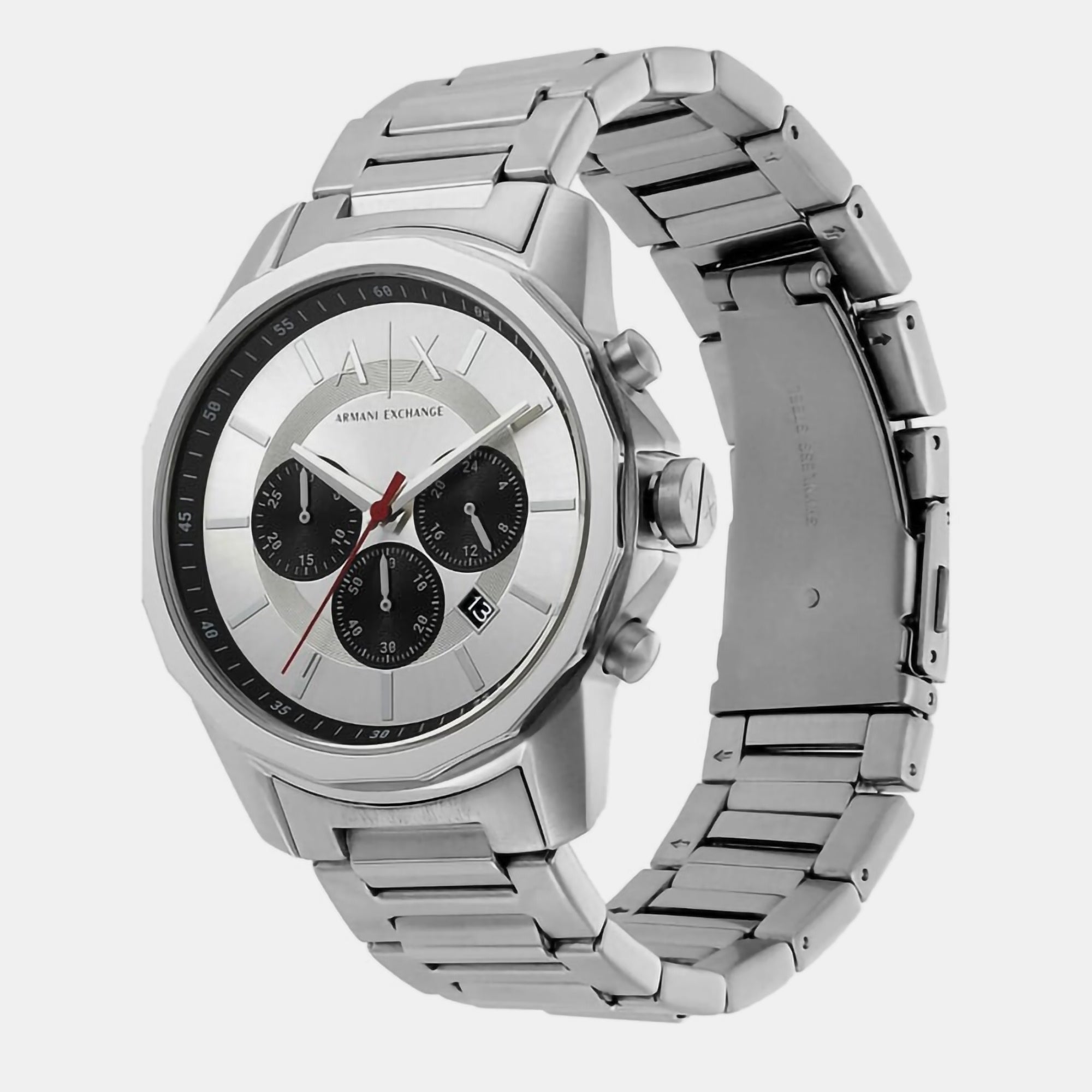 Armani Exchange Men Round Silver watch