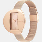 Calvin Klein Women Round Rose Gold watch