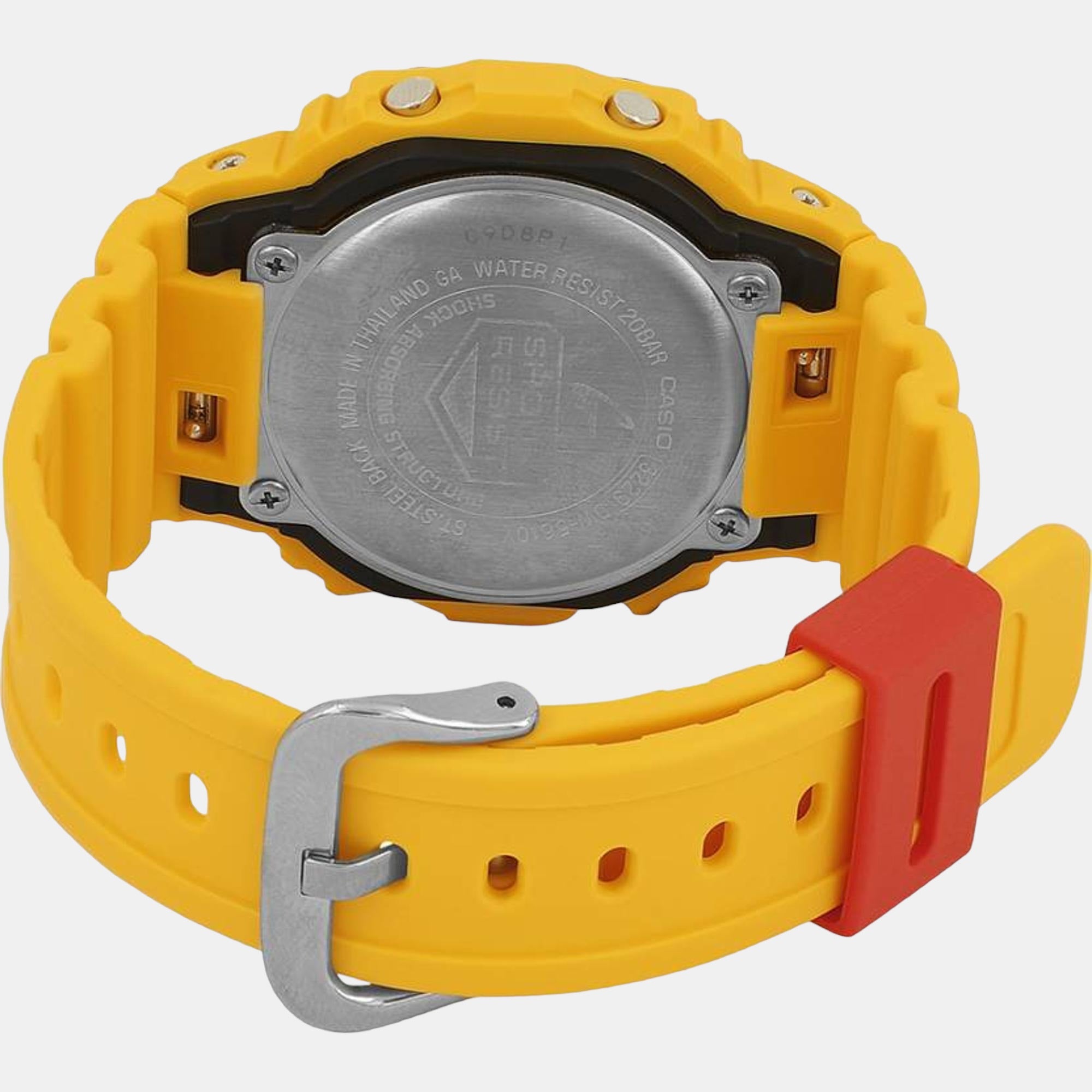 G-Shock Men Quartz Yellow Dial Digital Resin Watch G1335