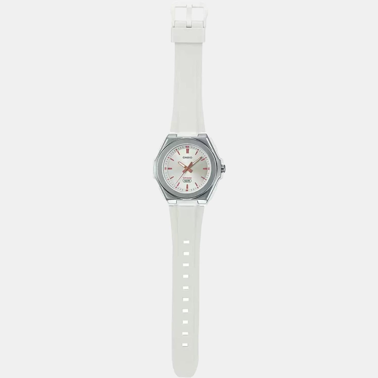 Youth Women Quartz White Dial Analog Resin Watch D221