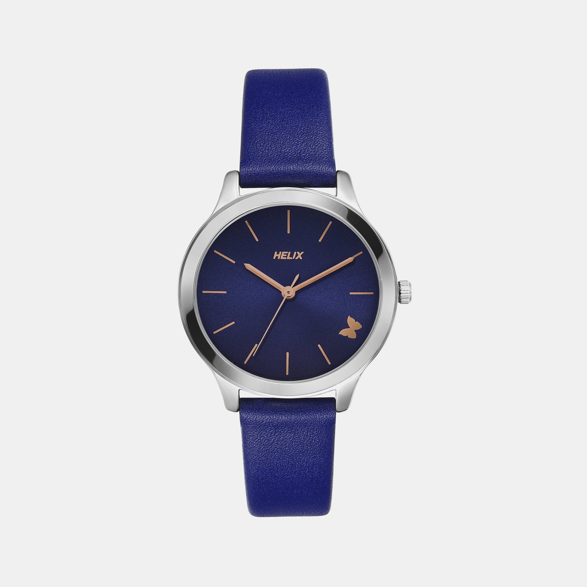 Female Blue Analog Leather Watch TW055HL00