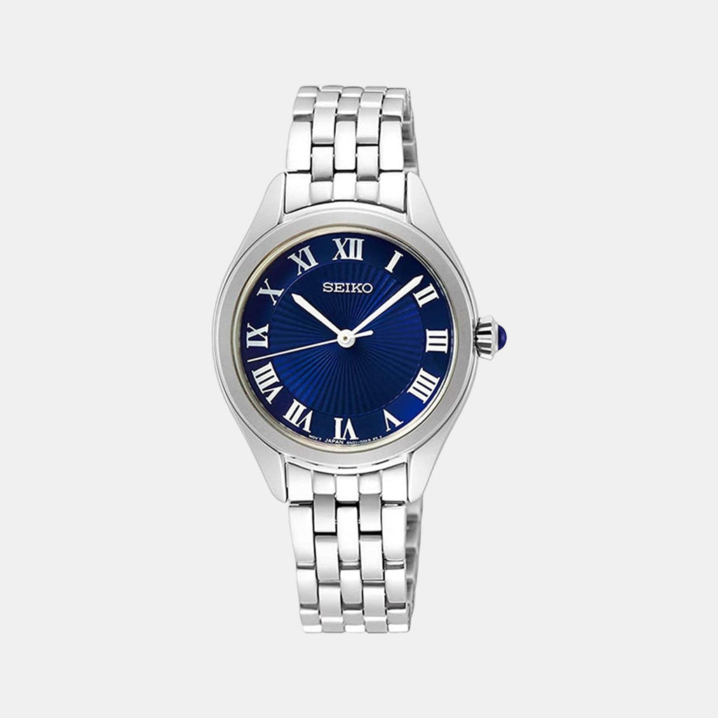 Seiko Round Blue Analog watch