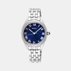 Seiko Round Blue Analog watch