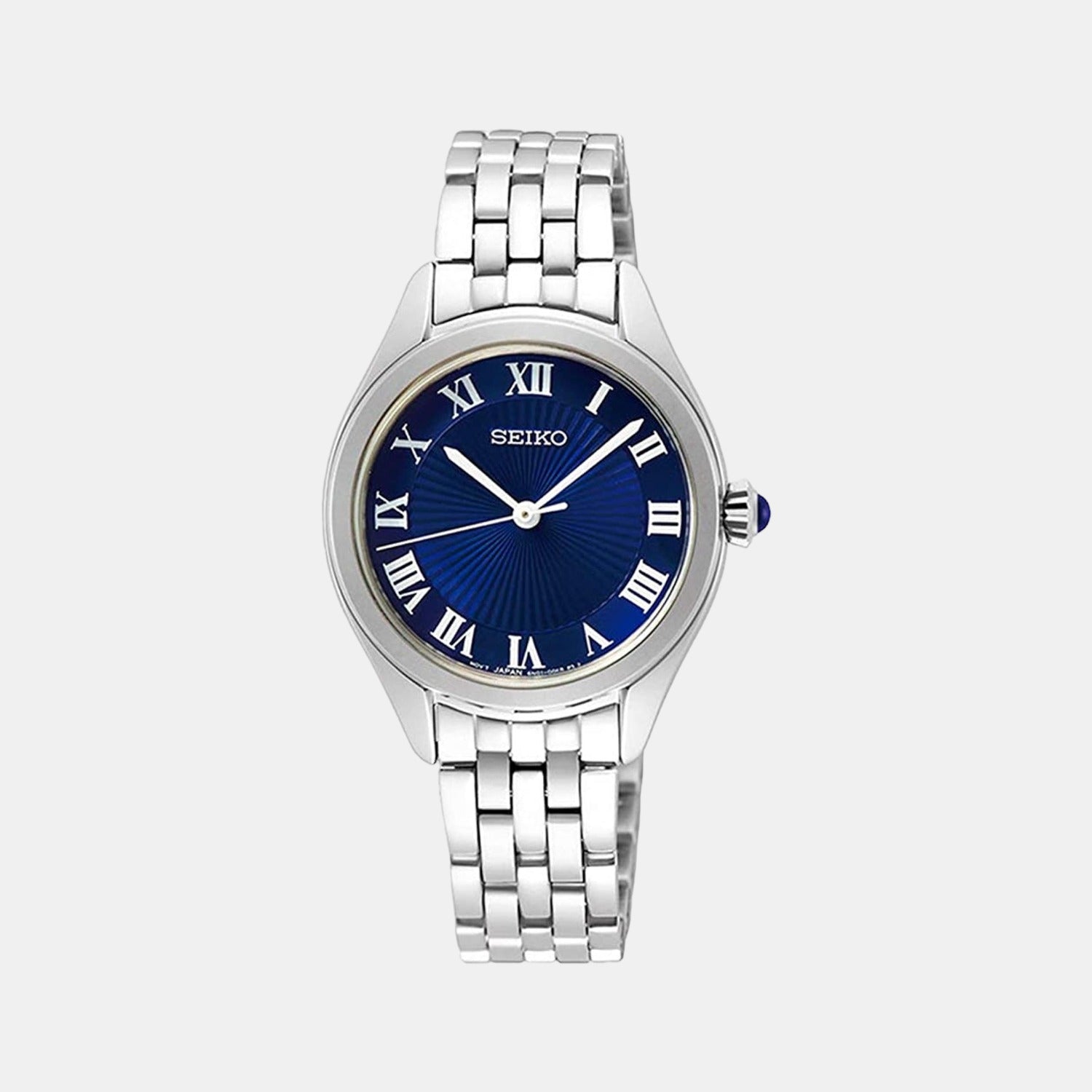 Seiko Round Blue Analog watch