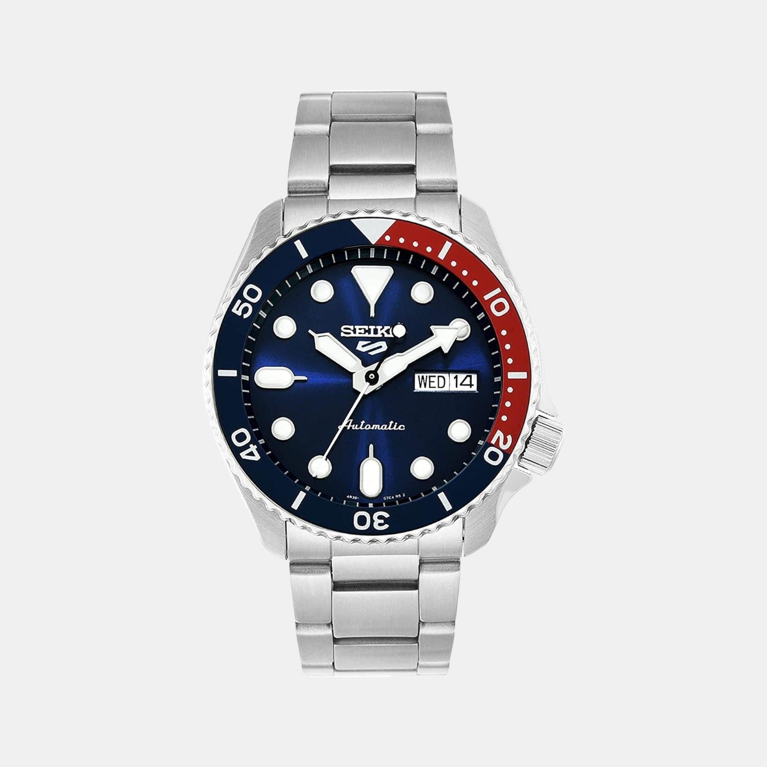 Male Blue Analog Stainless Steel Automatic Watch SRPD53K1