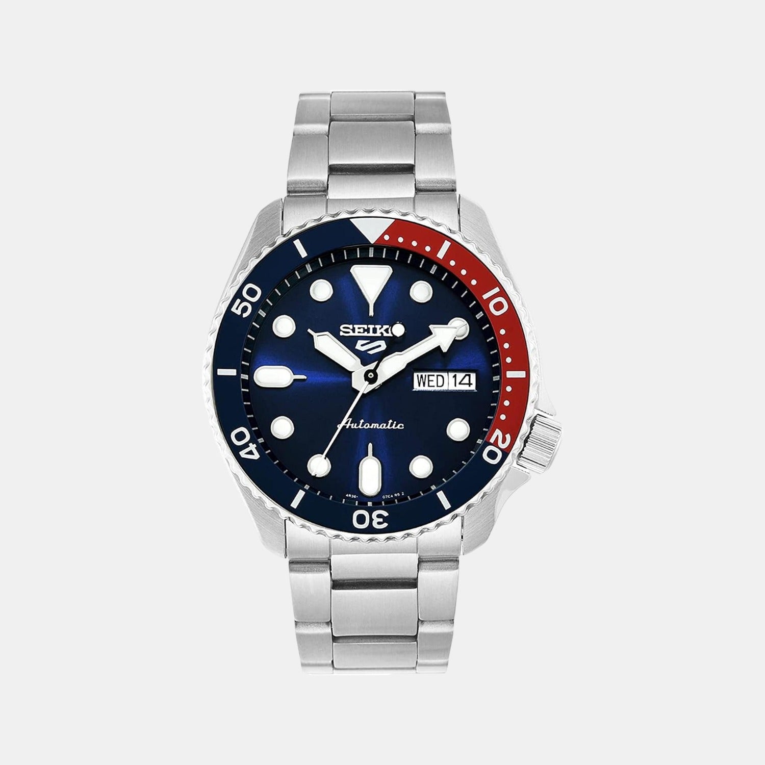Seiko Round Blue Analog watch