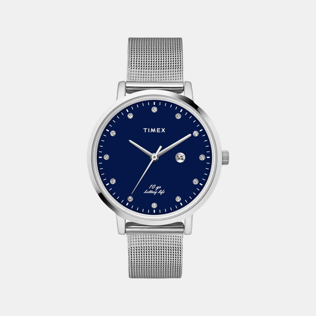 Timex Round Blue Analog watch