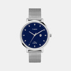 Timex Round Blue Analog watch