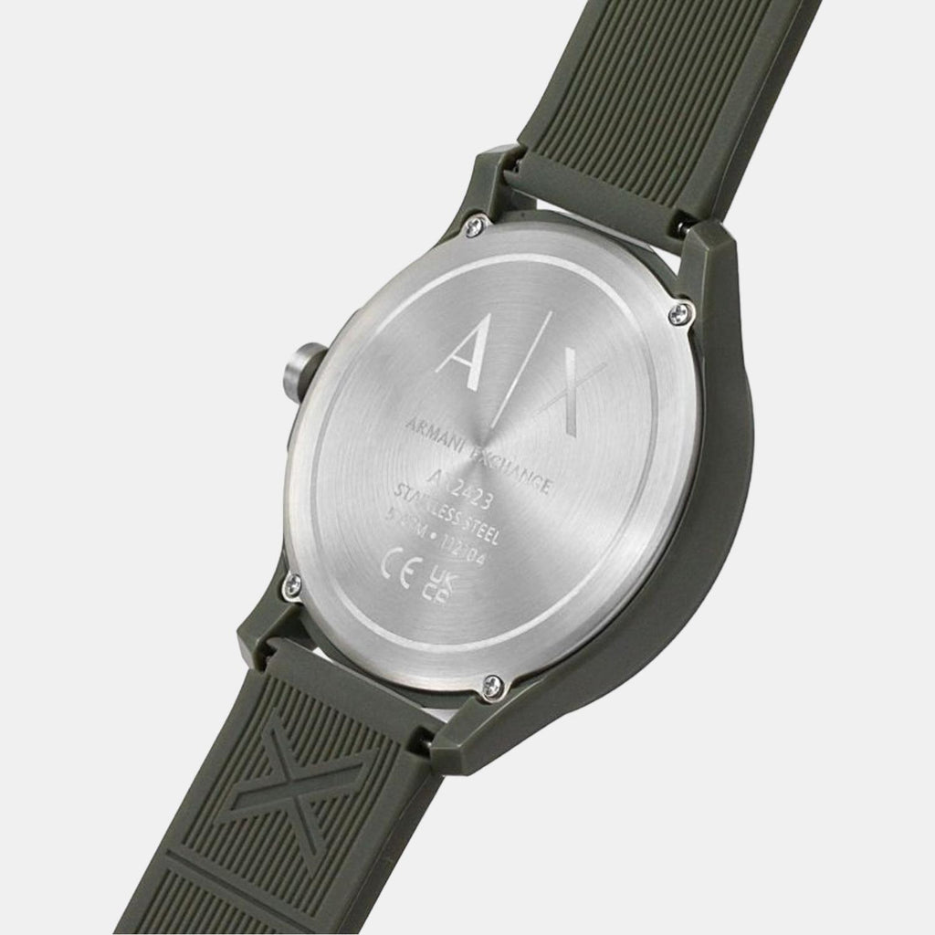 Armani Exchange Silicone Round watch