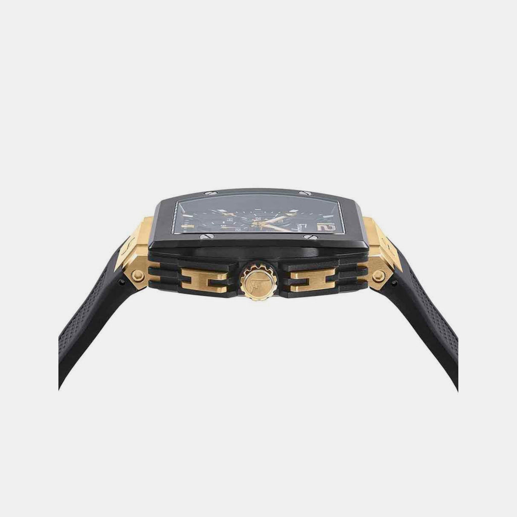 Ferragamo Men Tonneau Black watch