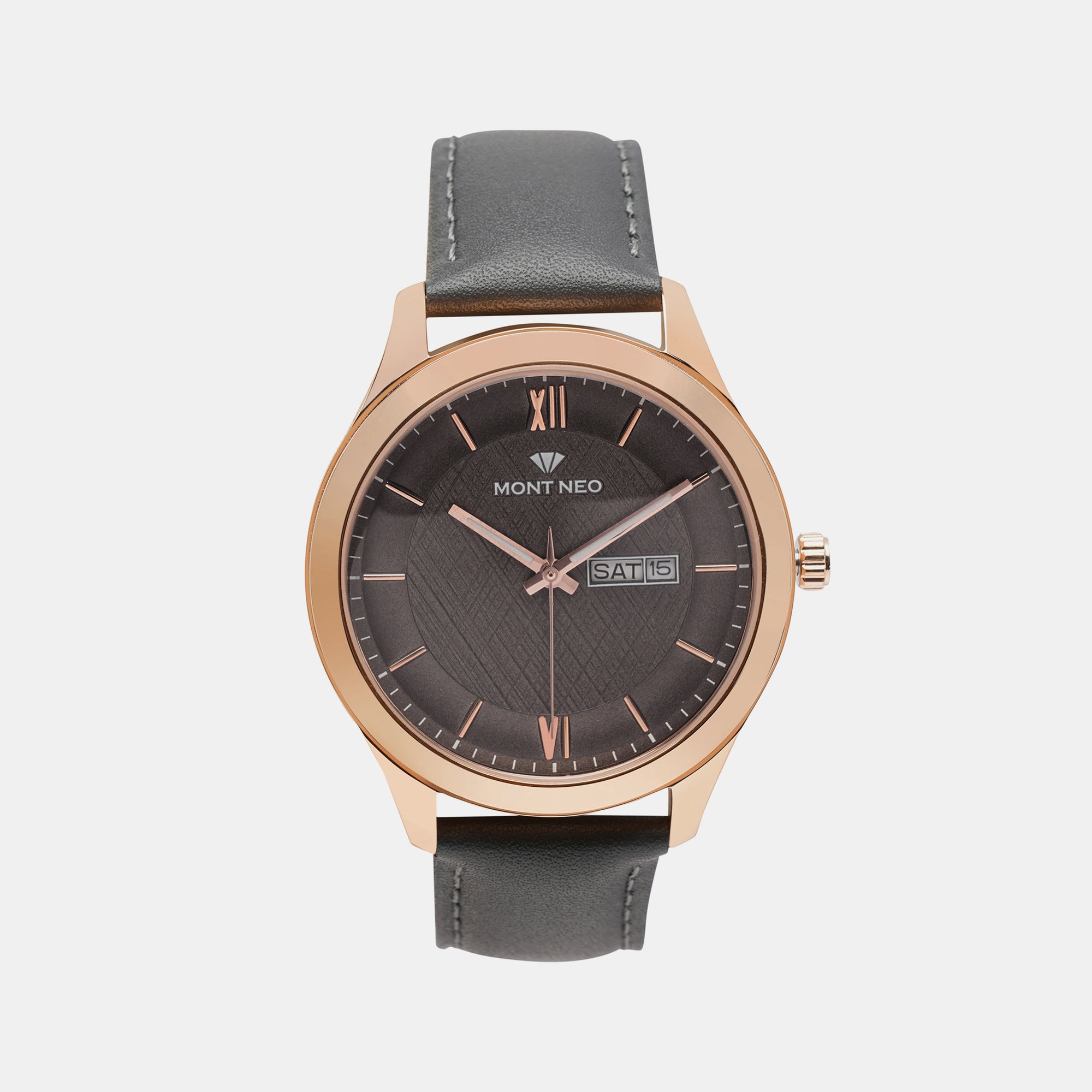 Mont Neo Round Grey Analog watch