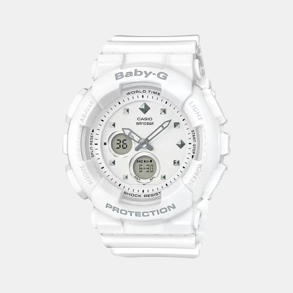 Casio Round White Analog-Digital watch