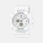 Casio Round White Analog-Digital watch