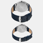 Timex Leather Silver watch