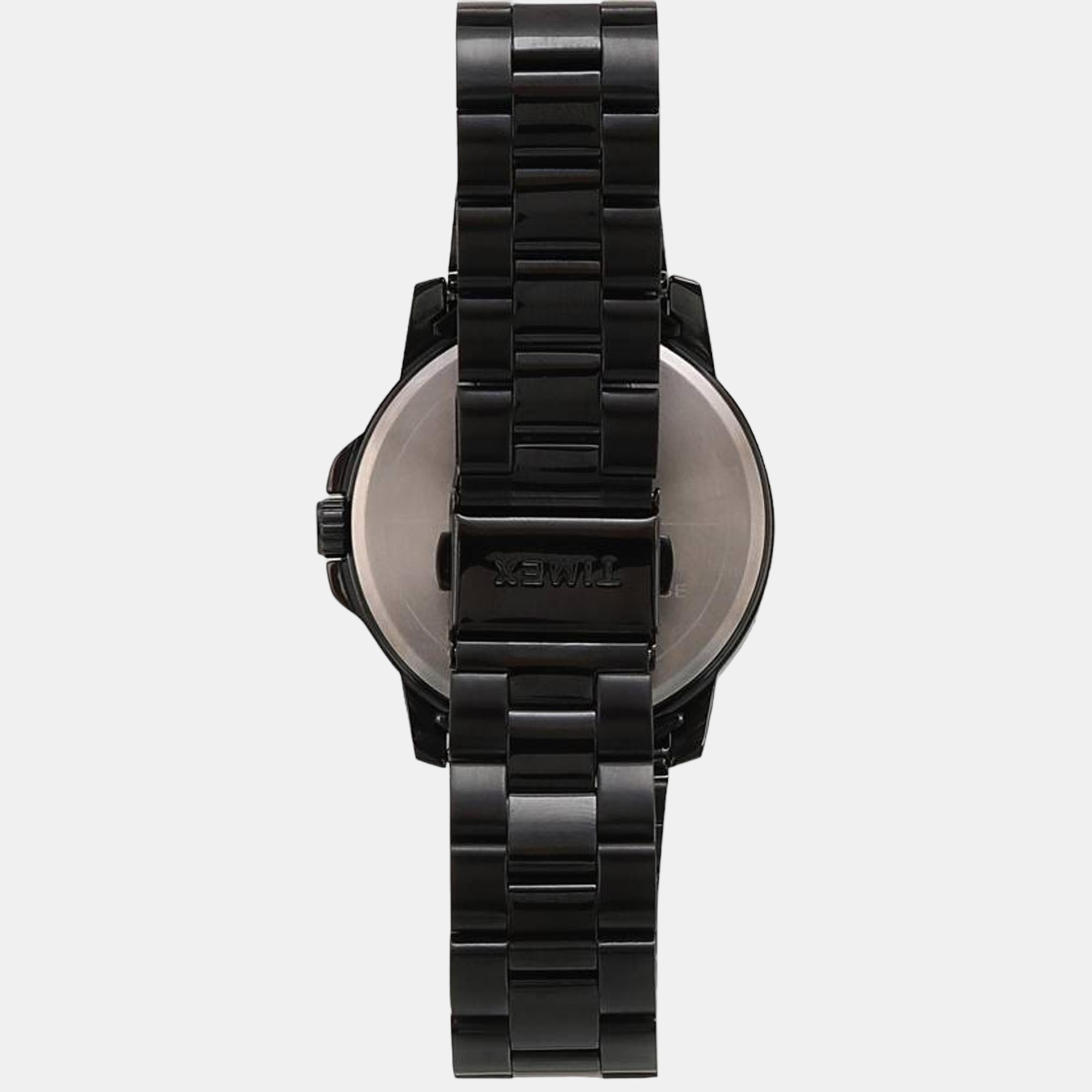 E Class Men Quartz Black Dial Analog Stainless Steel Watch TWEG17208