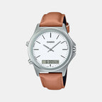 Casio Round White Analog watch