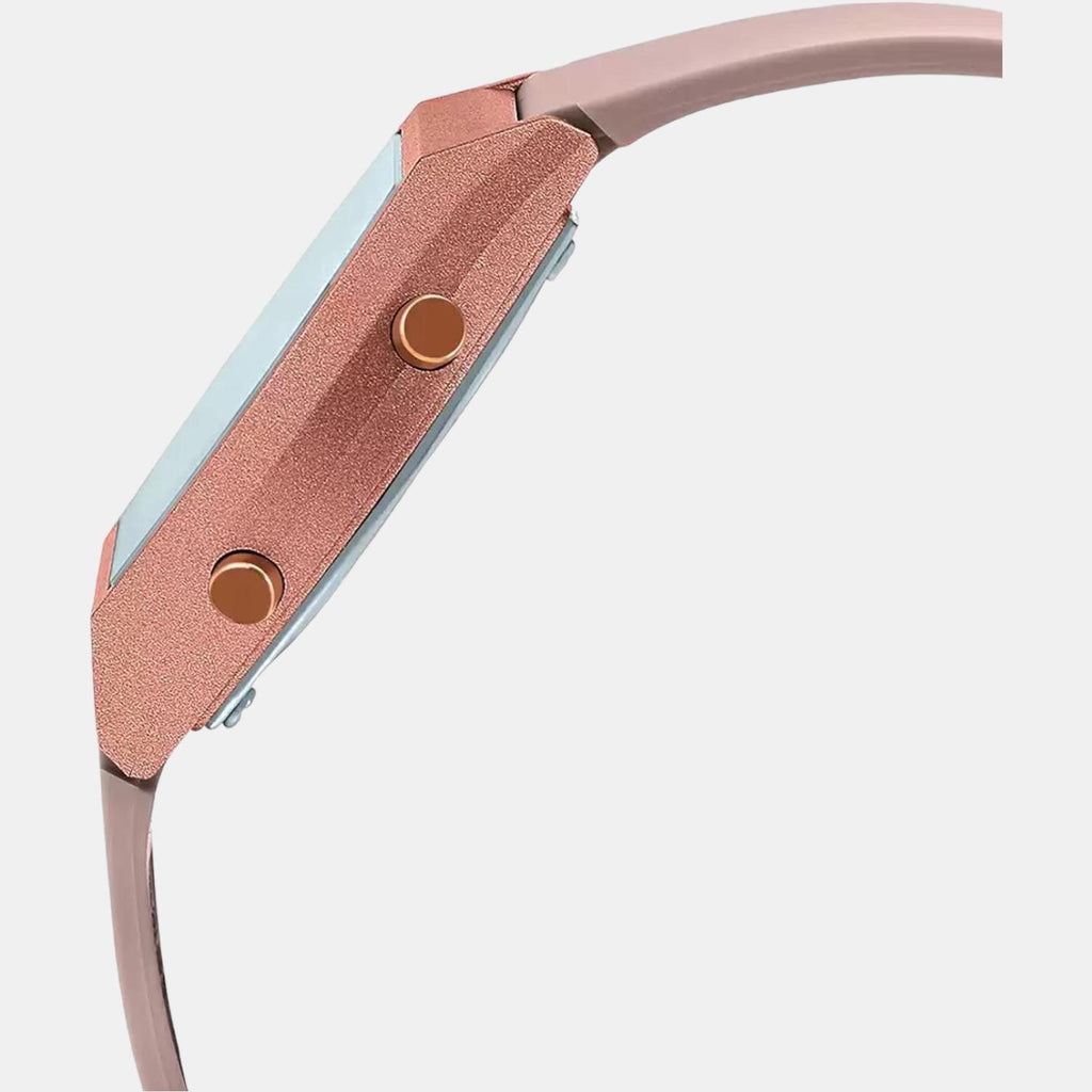 Vintage Women Quartz Rose Gold Dial Digital Resin Watch D213