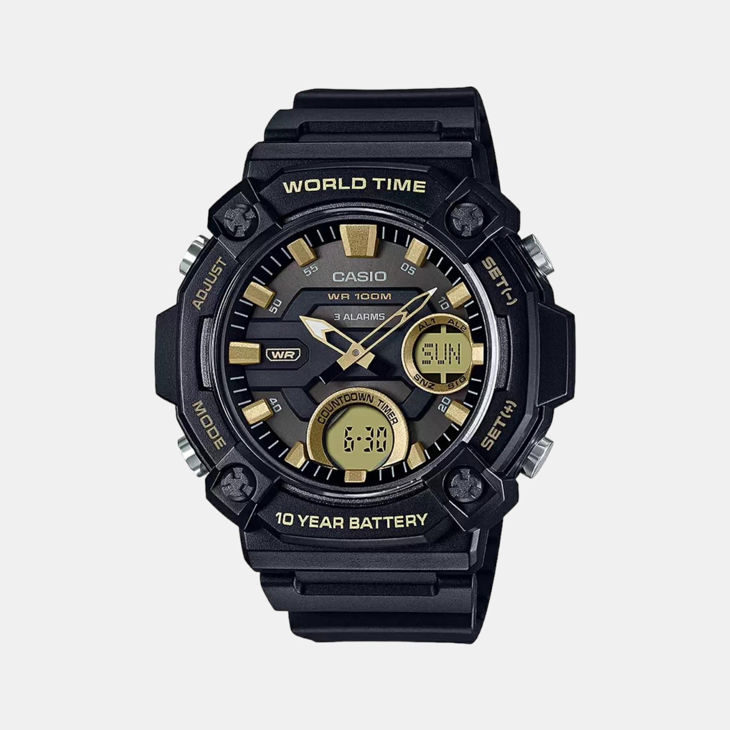 Casio Round Black Analog-Digital watch
