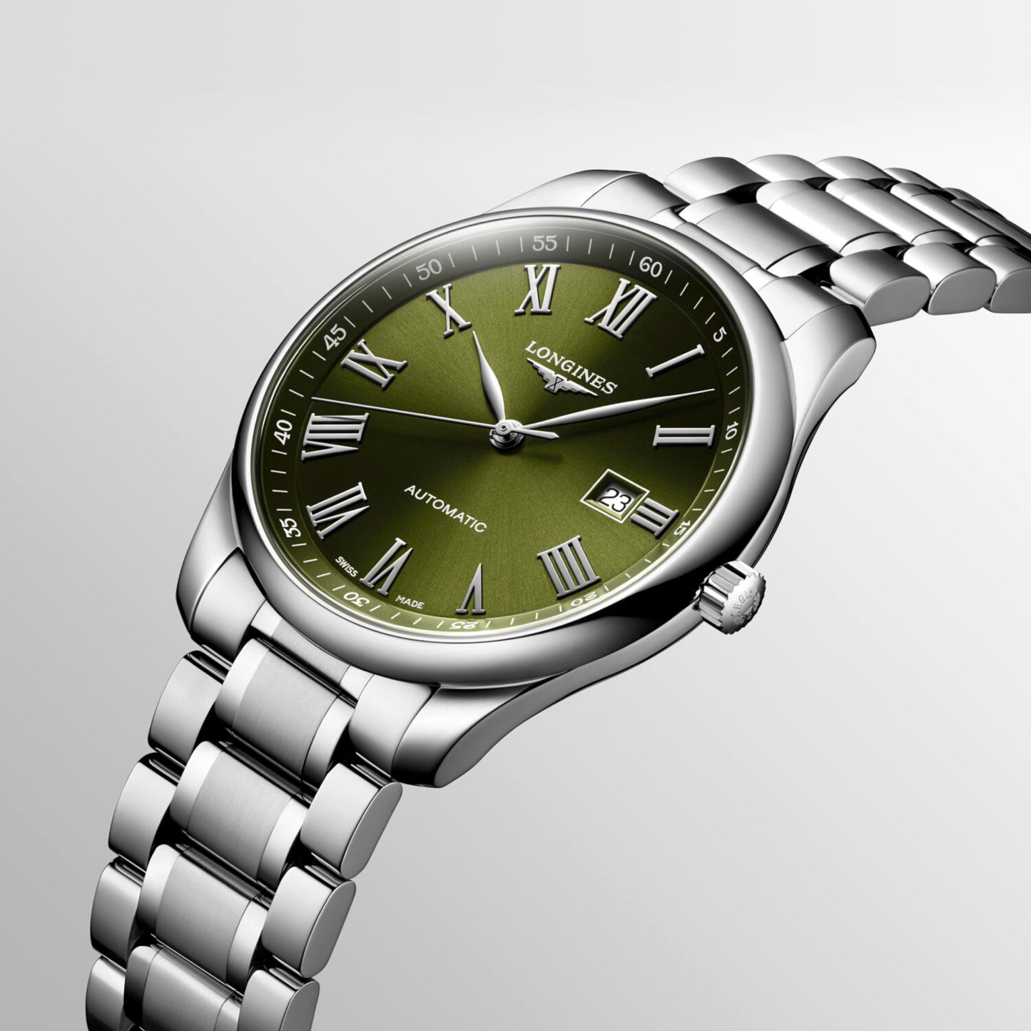 Female Green Automatic Stainless Steel Watch L28934096