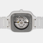 True Square Unisex Automatic White Dial Analog Ceramic Watch R27073702