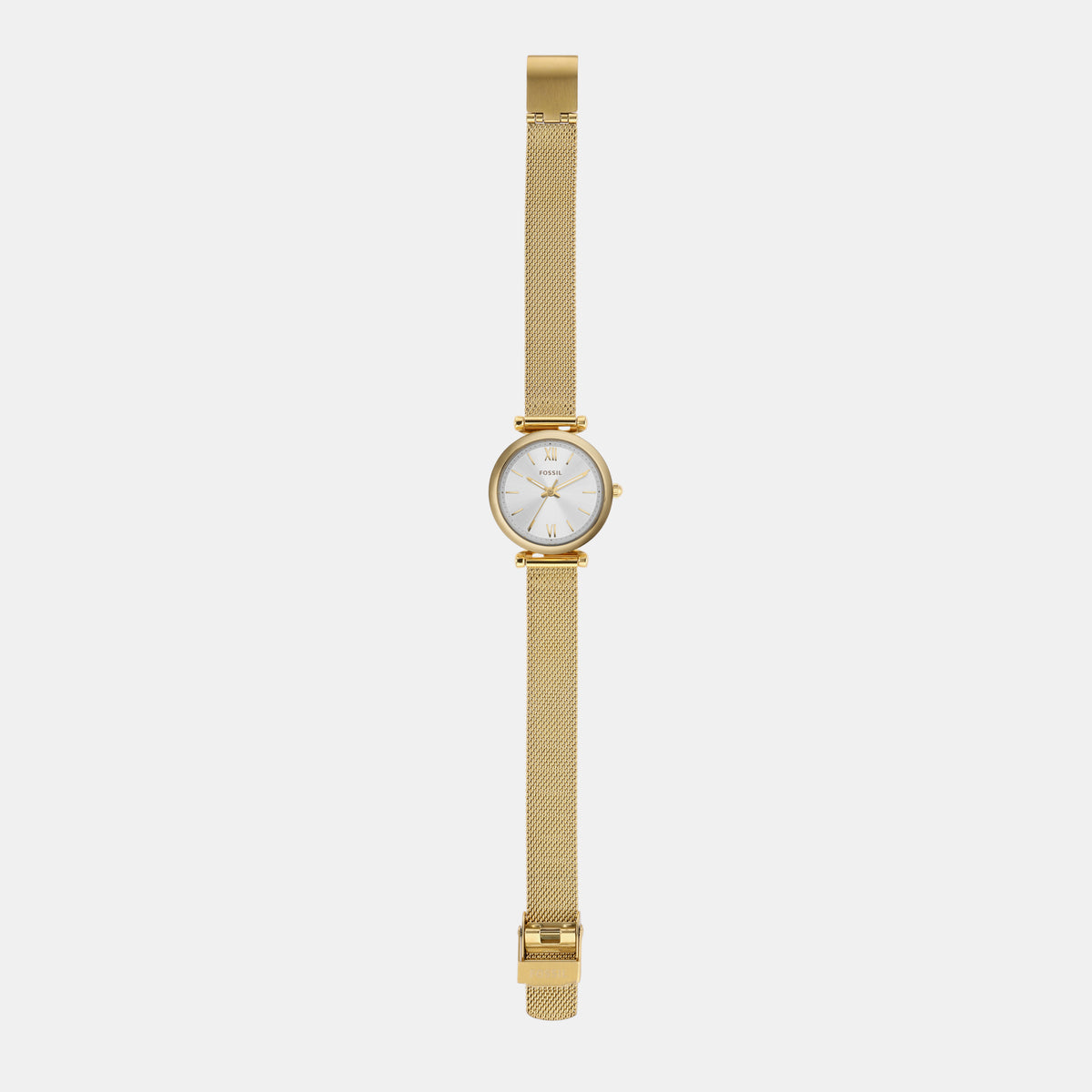 Carlie Women Quartz White Dial Analog Mesh Watch ES5251SET