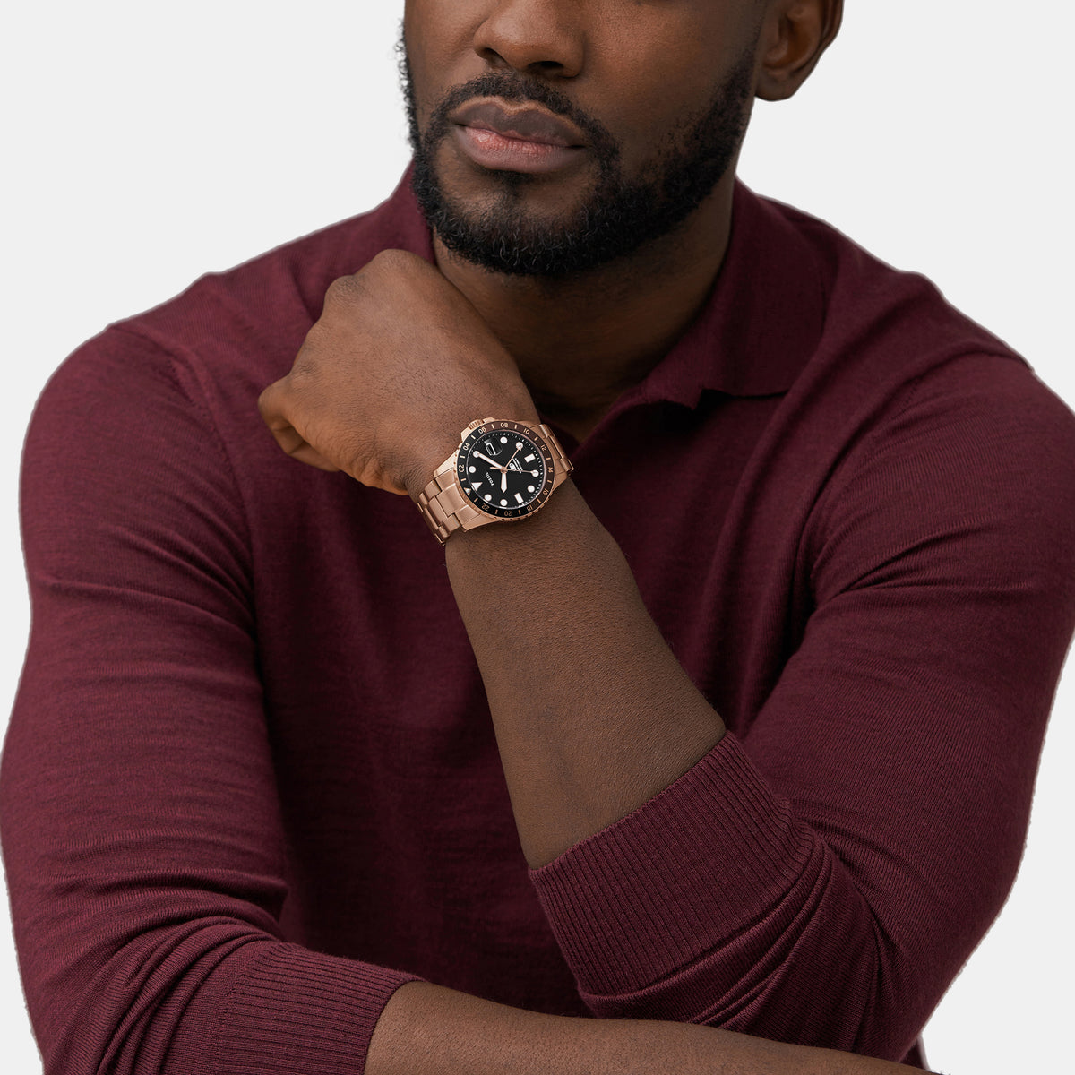 Fossil Round GMT Analog Men watch