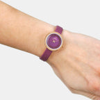 Obaku Women Round Purple watch