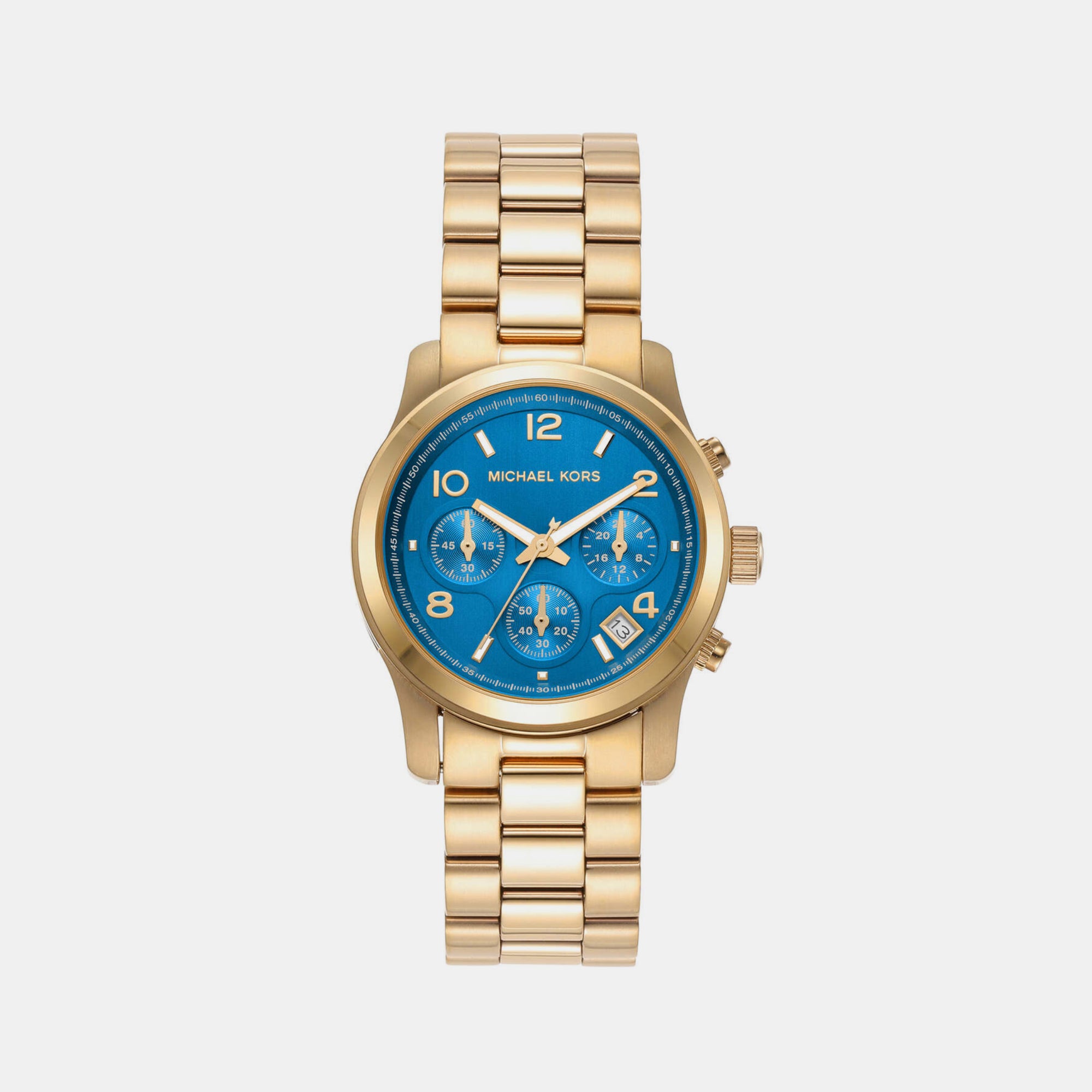 Michael Kors Round Blue Chronograph watch