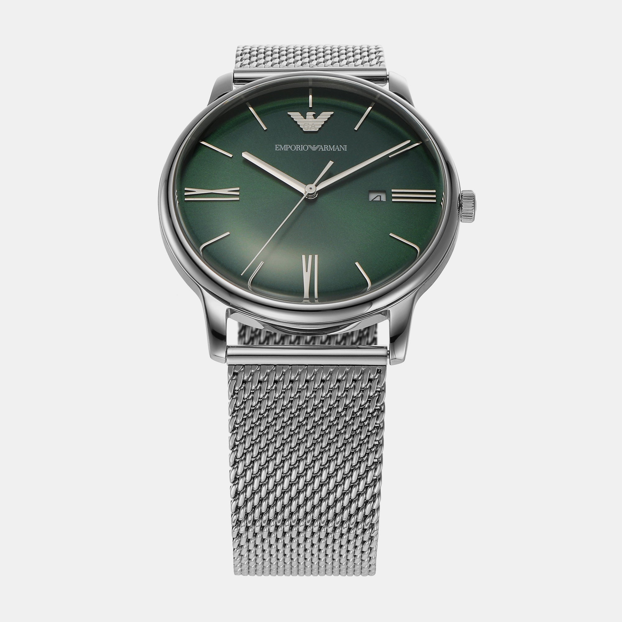 Male Green Analog Stainless Steel Watch AR11578 – Just In Time