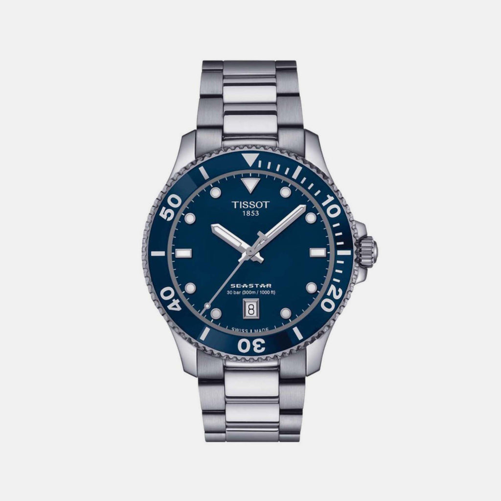 Tissot Round Blue Analog watch