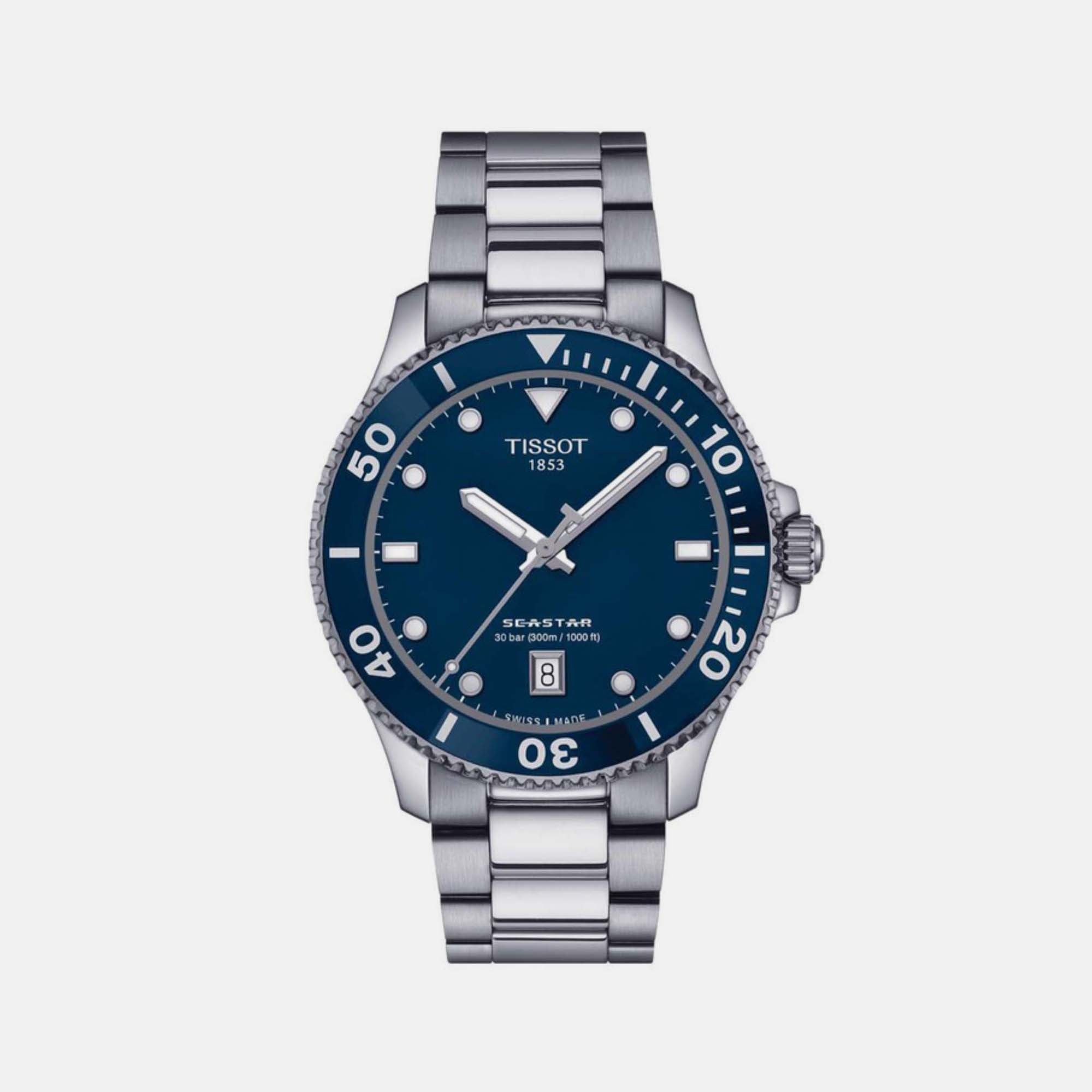 Tissot Round Blue Analog watch