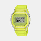 Casio Rectangular Yellow Digital watch