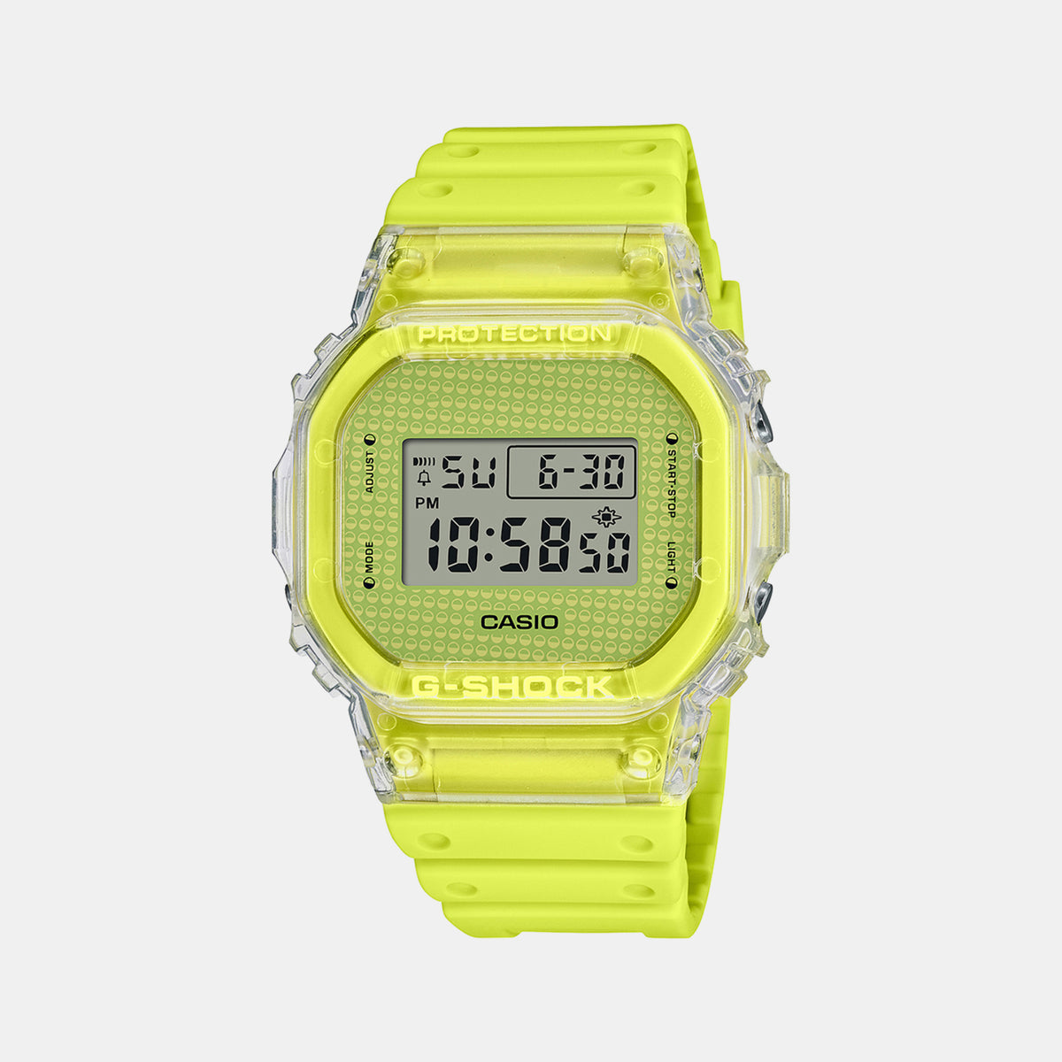 Casio Rectangular Yellow Digital watch