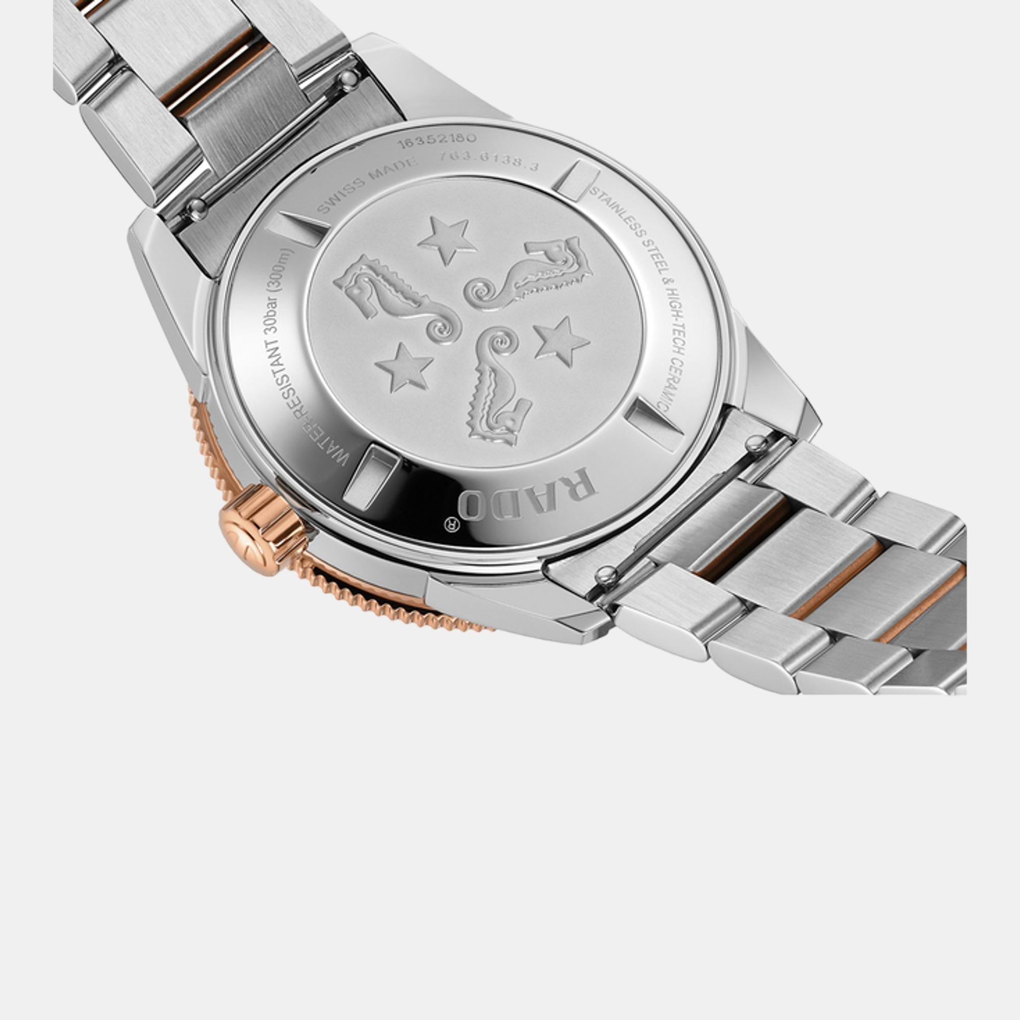 Captain Cook Men Automatic Blue Dial Analog Stainless Steel Watch R32137203