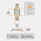 Fossil 26 mm Two Tone Quartz watch